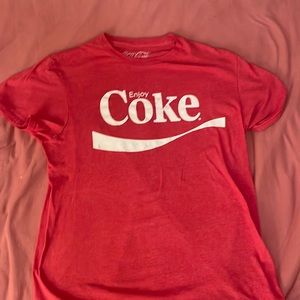 red coca cola shirt